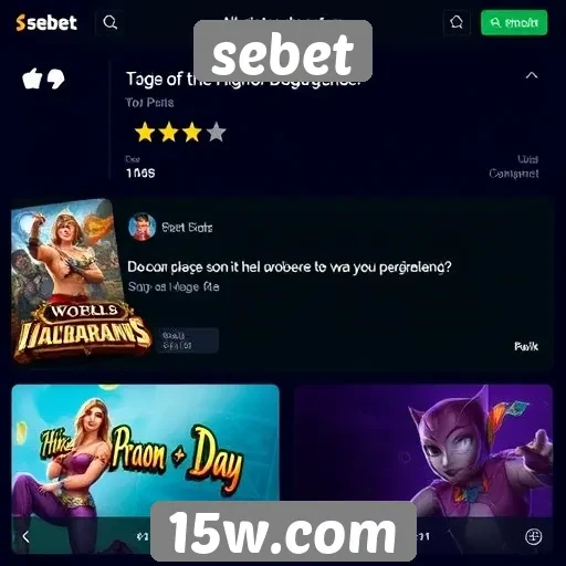 Avaliação de jogos populares no site sebet